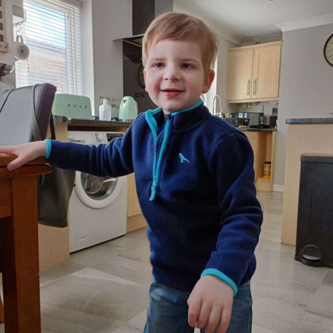 Recent image of Evan at home