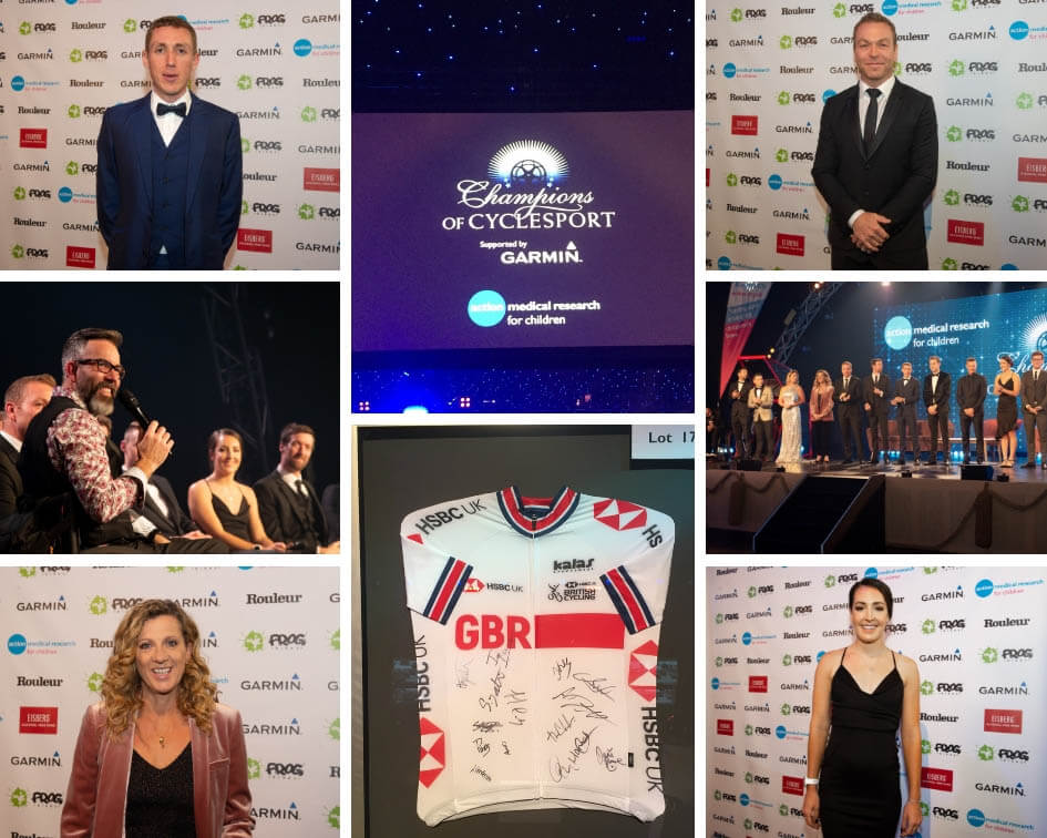 The cycling champions and celebrities at this years dinner