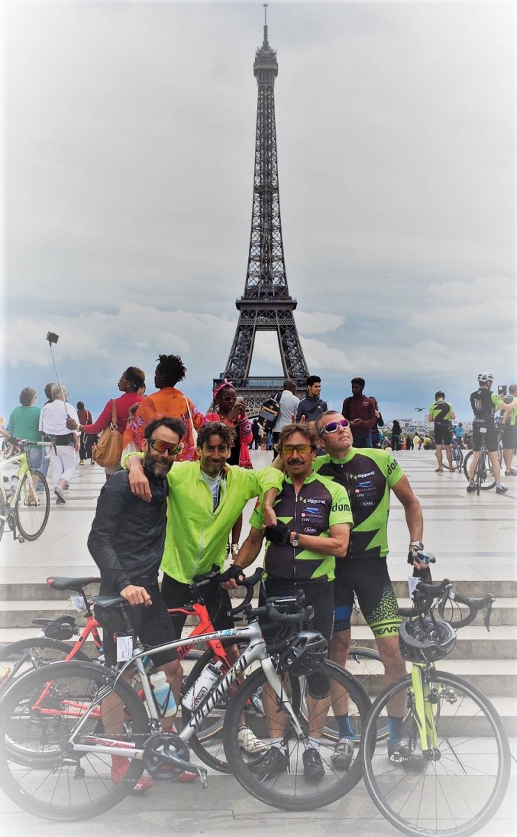 Glendining team at Eiffel Tower