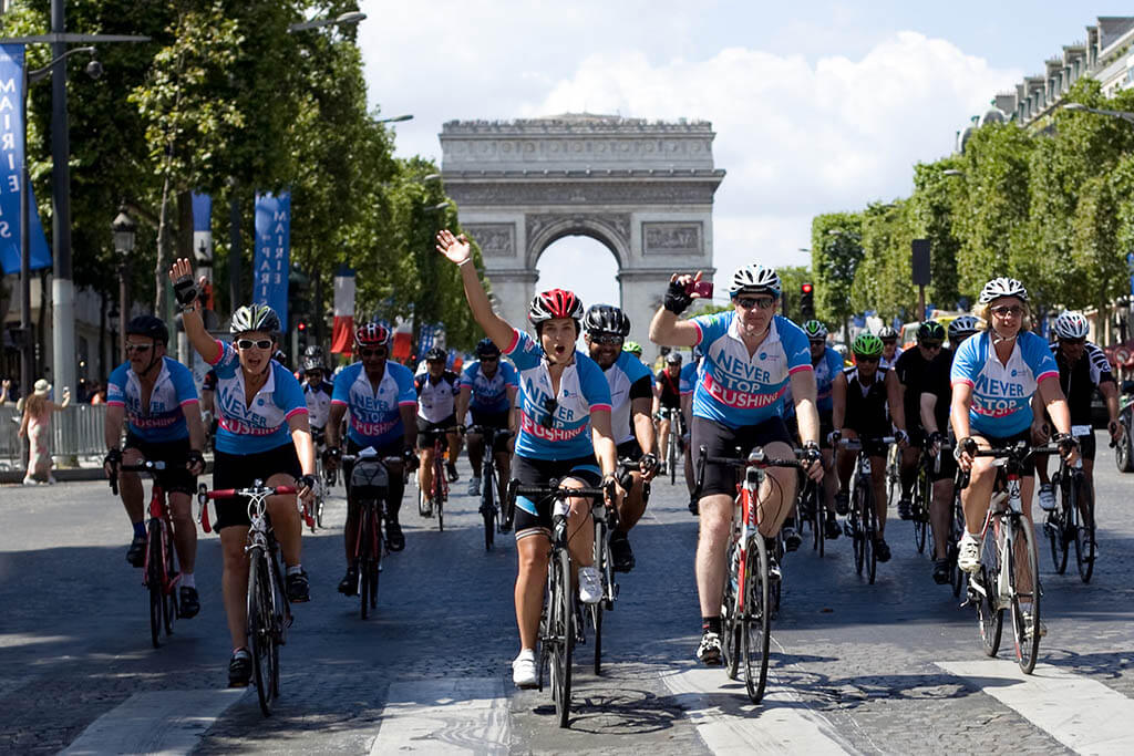 Riders on the Champs Esysees